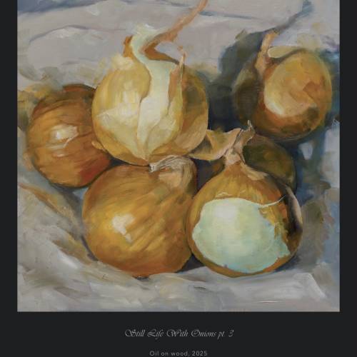 Taidejuliste A3 Sipulit | Still Life With Onions, pt. 3