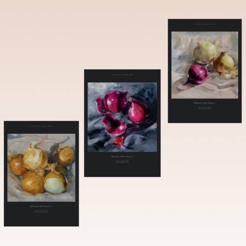 Taidejuliste | Still Life With Onions -setti